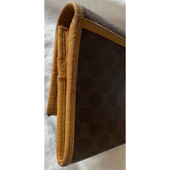 Celine Bifold Long Wallet Brown Macadam EC-20087 Wallet Good Condition PVC - Picture 9 of 10